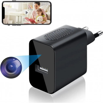 Скрытая WI-FI камера,розетка  USB Зарядка - Full HD 4K/1080P