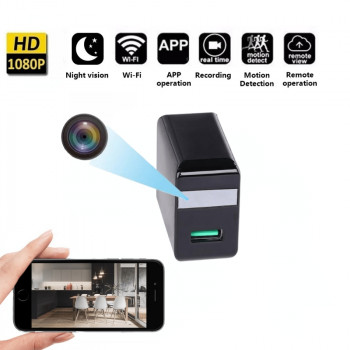 USB ЗАРЯДНОЕ FULL HD КАМЕРА WI-FI ОНЛАЙН ТРАНСЛЯЦИЯ + НОЧНОЕ ВИДЕНИЕ 