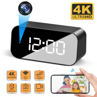 ЧАСЫ СКРЫТАЯ КАМЕРА IP WI-FI 4К HD НОЧНАЯ СЬЕМКА + ДЕТЕКТОР ДВИЖЕНИЯ+IP ТЕЛЕФОНИЯ