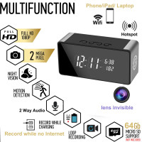ЧАСЫ СКРЫТАЯ КАМЕРА IP WI-FI 4К HD НОЧНАЯ СЬЕМКА + ДЕТЕКТОР ДВИЖЕНИЯ+IP ТЕЛЕФОНИЯ