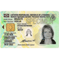 ID КАРТА ЛИТВЫ С ЧИПОМ |ID CARD OF LITHUANIA WITH A CHIP