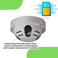 Прихована Камера IP спостереження 4G P карту 5 Мп з Датчиком Руху